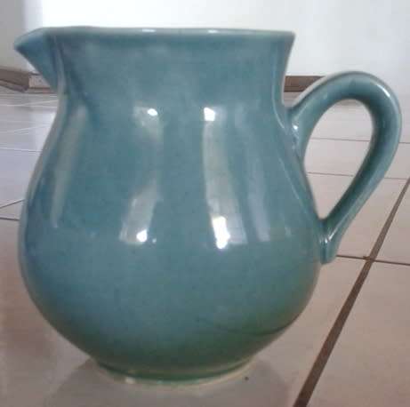 Blue Green Jug Hamburger's Grahamstown Pottery