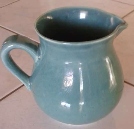 Blue Green Jug Hamburger's Grahamstown Pottery