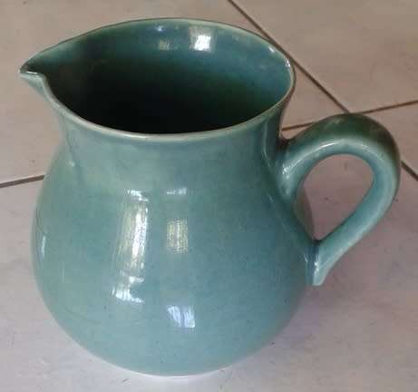 Blue Green Jug Hamburger's Grahamstown Pottery