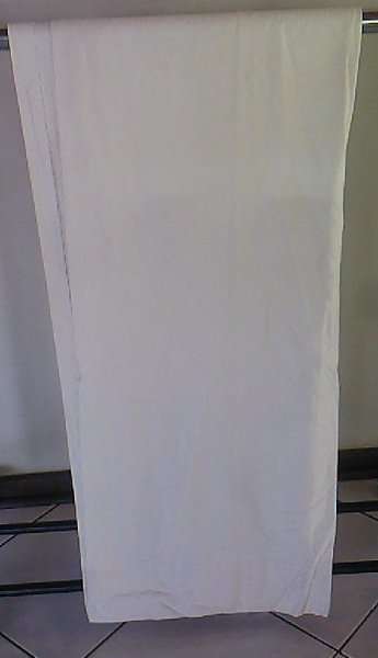Beige / cream vintage linen curtains X 2