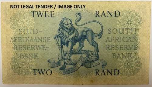 S.A. 2 Rand Note, B150/625854, First Issue, Signed Gov. G. Rissik.