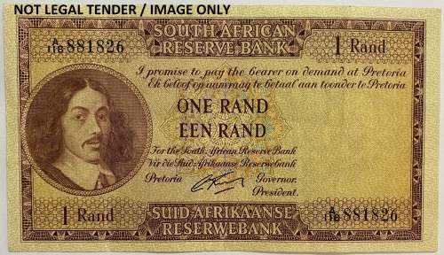 SA 1 Rand Note signed Gov. G. Rissik, No: A118/881826, 1st Issue "Condition as per actual image".