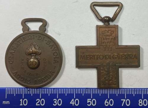 Italian 10th Division Sabratha and Cross for War Merit Decree 205 of 19 Jan 1918.