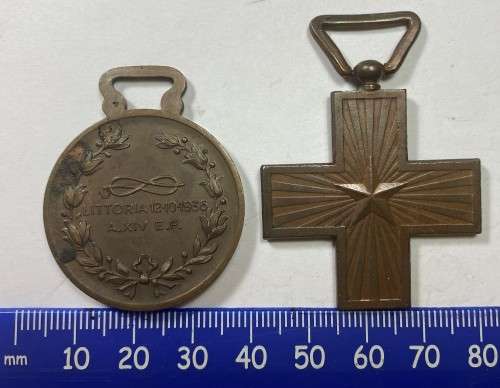 Italian 10th Division Sabratha and Cross for War Merit Decree 205 of 19 Jan 1918.