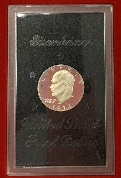 1972 Eisenhouser, $1 Proof Dollar.