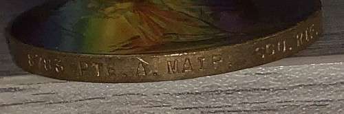 The Great WWI Medal for Civilization 1914-1919 Awarded to 8783 PTE. A. Mair SCO. PTE
