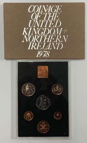 Queen Elizabeth II 1978 UK and Northern Ireland Coin Collection.