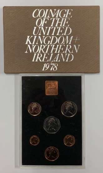 Queen Elizabeth II 1978 UK and Northern Ireland Coin Collection.