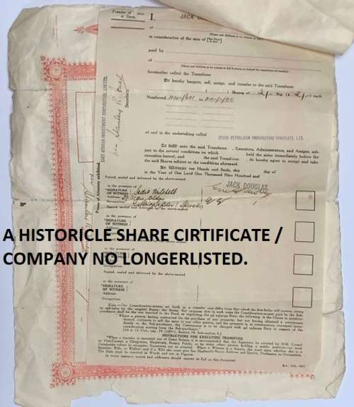 10 September 1926, Devon Petroleum Prospecting Syndicate, 100 shares Certificate.