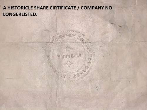 10 September 1926, Devon Petroleum Prospecting Syndicate, 100 shares Certificate.
