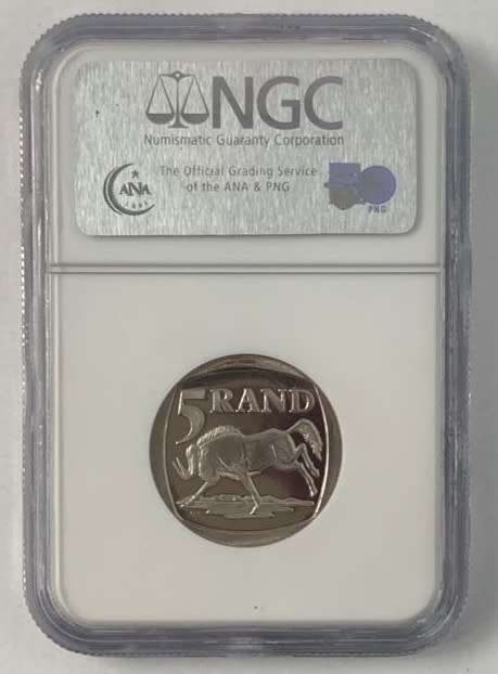 2000 Proof R5 Coin /  Ultra Cameo Mandela Millennium