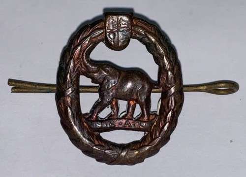2 X WW11 SOUTH AFRICA NATIVE MILITARY CORPS (NEAS) BADGE. - SMALL & LARGE
