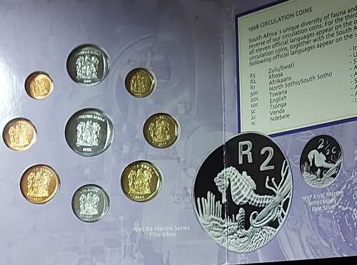 1998 Brilliant Uncirculated South African Coin Set