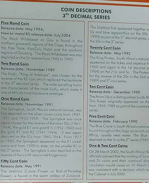 2005 SOUTH AFRICAN UNCIRCULATED COIN SET