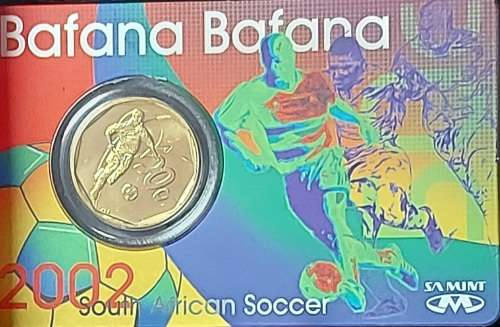 2002 BAFANA BAFANA  50C COMMEMORATIVE COIN