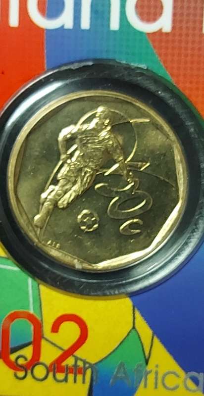 2002 BAFANA BAFANA  50C COMMEMORATIVE COIN