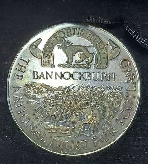King Robert The Bruce - 700th Anniversary medal -Sterling Silver - With certificate
