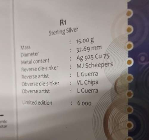 2013 SILVER R1 : MANDELA LIFE OF A LEGEND