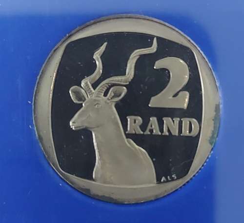 1 X 1989 R2 PROOF COIN AND 1 X 1990 PW BOTHA R1 PROOF COIN