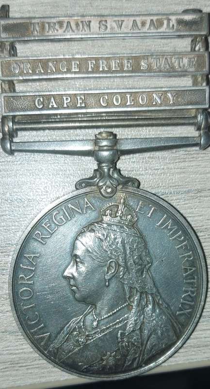 QSA AND KSA WITH CLASPS FOR 13141 SEJT C.T LE FOUR A.S.C + SONS OF ENGLAND MEDAL