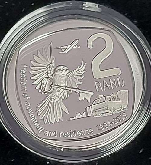 2019 Celebrating SA 25 Years Constitution Democracy 8 piece Coin Set with 1 OZ sterling silver R50