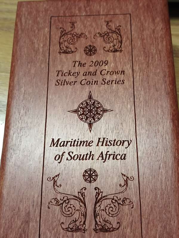 THE 2009 TICKEY AND CROWN SILVER COIN SERIES - MARITIME HISTORY OF SOUTH AFRICA-LIMITED 1000 SERIES