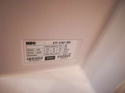 KIC 170 Litre white fridge for sale