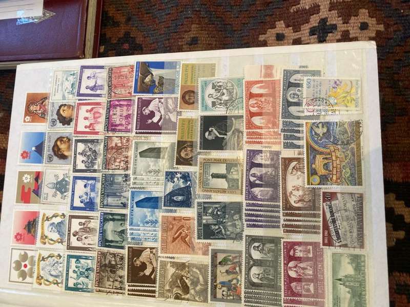 San Marino, Gibraltar and Monaco Stamps in stockbook