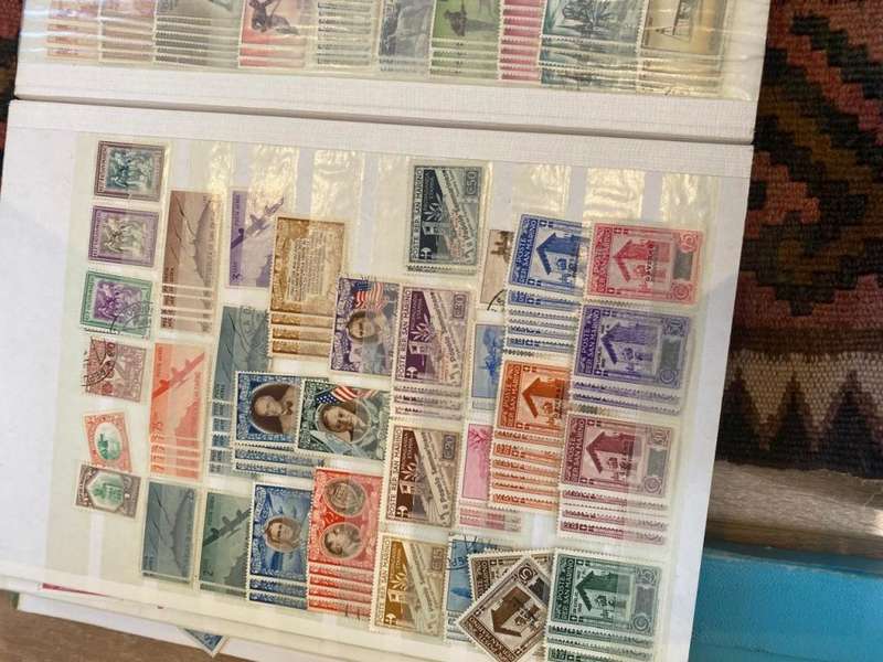 San Marino, Gibraltar and Monaco Stamps in stockbook