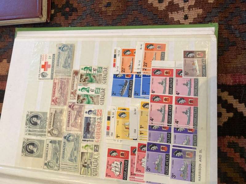 San Marino, Gibraltar and Monaco Stamps in stockbook