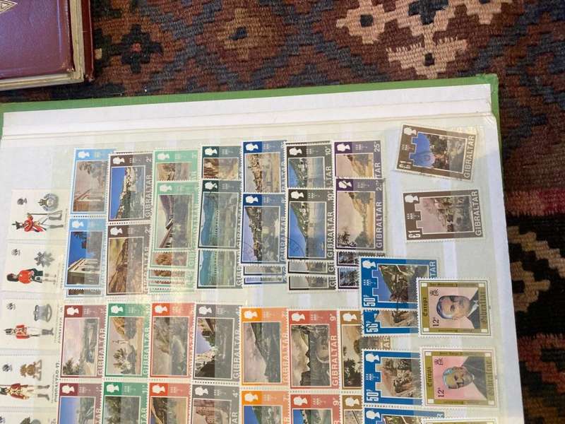 San Marino, Gibraltar and Monaco Stamps in stockbook