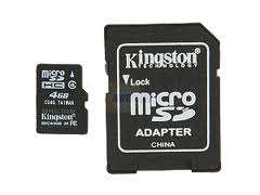 4GB Kingston Micro SD Card