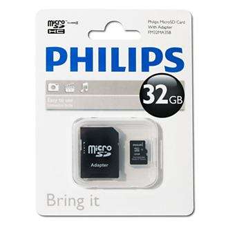 Phillips 32GB Micro SD with adapter