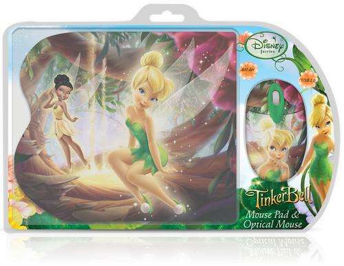 Disney Tinkerbell Mouse & Mouse Pad Gift Set