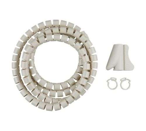 20mm x 1.5m Cable Spiral Organizer Sleeve - Cream