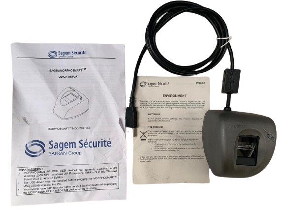 SAGEM MSO-300 Biometric Fingerprint Scanner