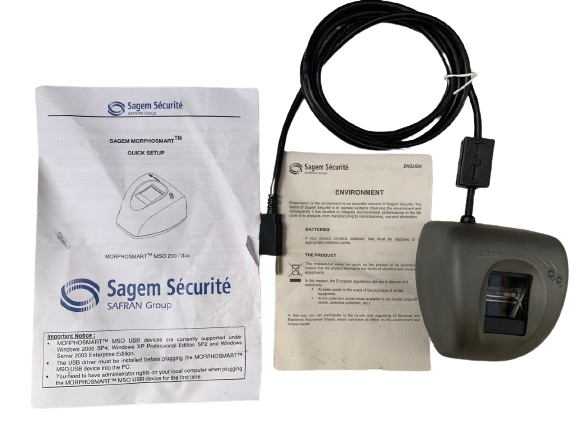 SAGEM MSO-300 Biometric Fingerprint Scanner
