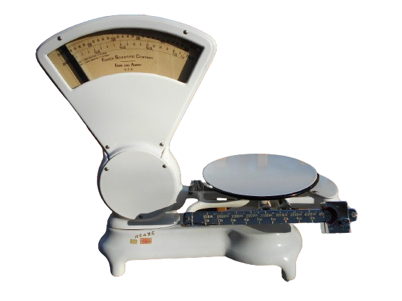Antique White Porcelain Fisher Scientific Co. / Eimer and Amend UofM Baby Scale?