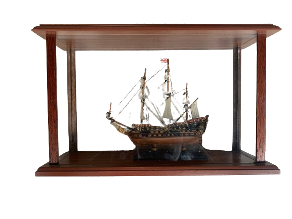 HMS PRINCE Scale Model Ship in Glass