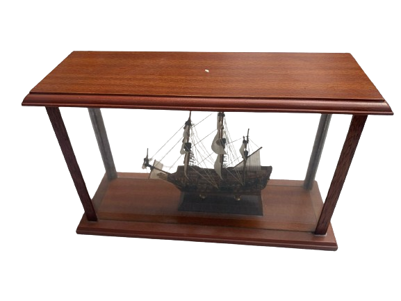 HMS PRINCE Scale Model Ship in Glass