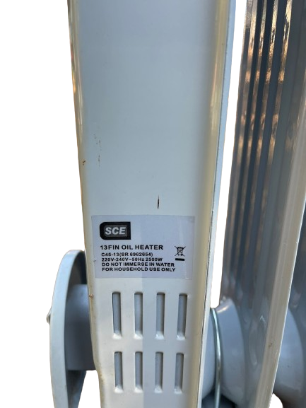SCE 13 Fin Oil Heater 2500W