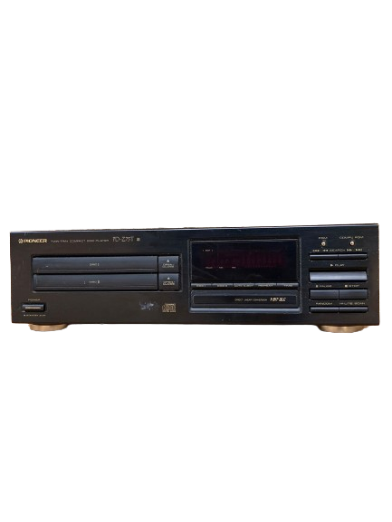 Vintage 1990s Black Pioneer PD-Z75T Twin Tray CD Player Tray