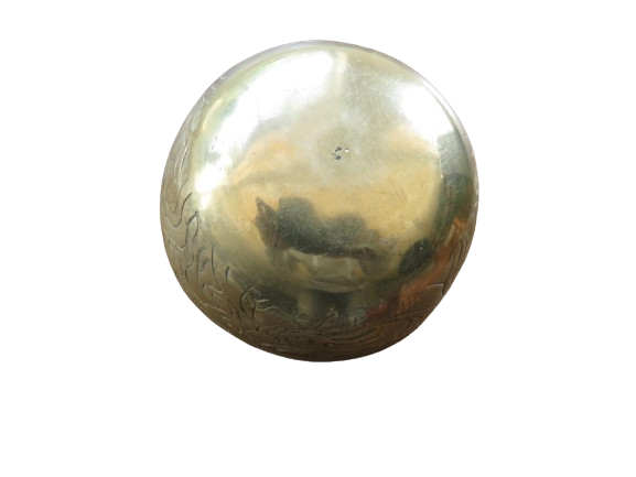 Vintage Brass Etched Trinket Dish / India