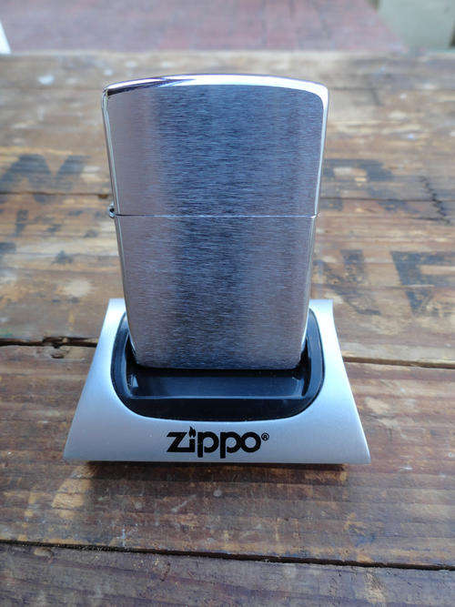 New Bushed Chrome Zippo for sale