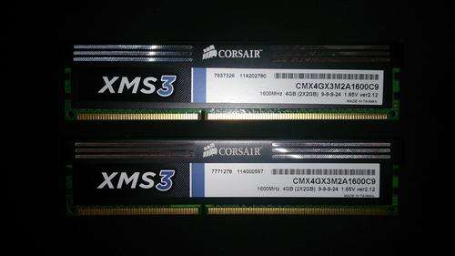 Corsair XMS3 DDR3 1600MHz 4GB (2x2GB Kit)