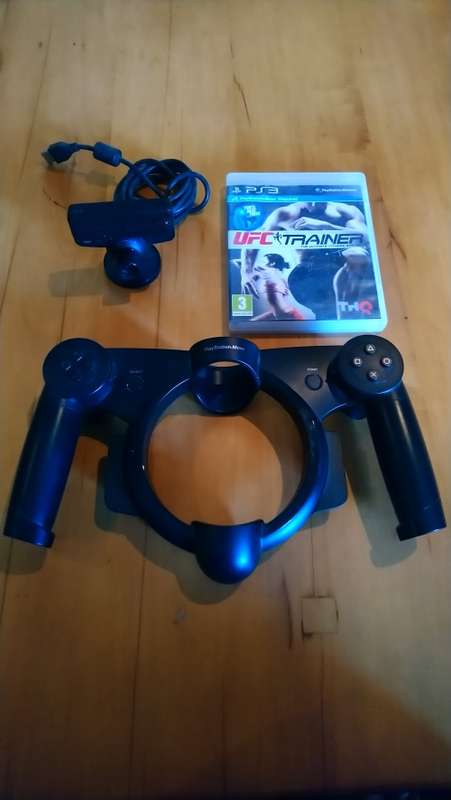 Playstation bundle, Camera, racing wheel and game