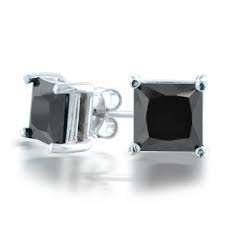 3.00CT Certified Real & Natural Black Diamond Earring @ No Reserve Price