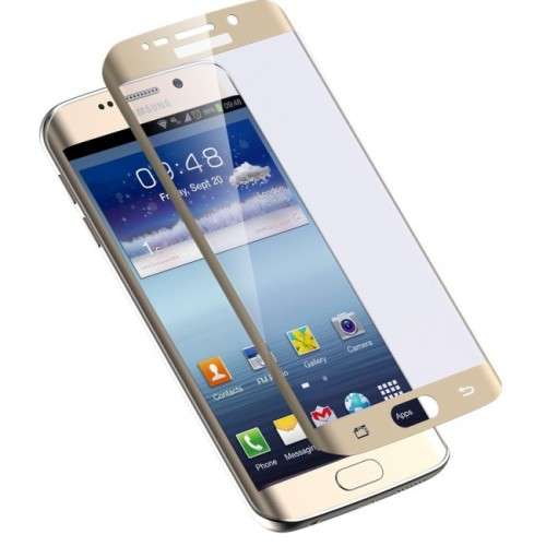 Samsung S7 Edge Tempered Glass Screen Protector. Gold, Silver.White Black.