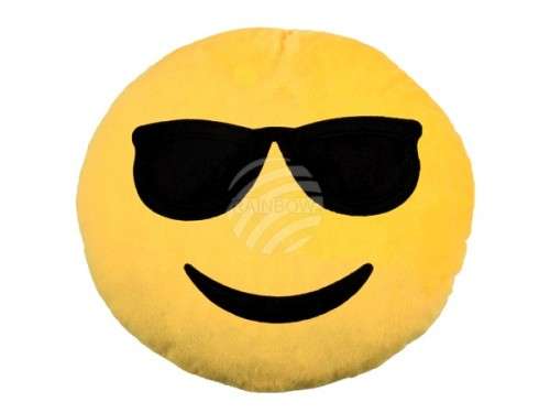 Emoji Cushions / Sunnies Pillow Emoticon Laugh 26cm x 26cm NR1 Valentines Gift