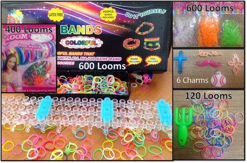 Loom Combo - Combo Loom set with 1720 looms. Weaving Tool, Charms and Sling tools.